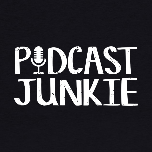 Cute Podcast Junkie Podcasting Podcasters Addict by theperfectpresents